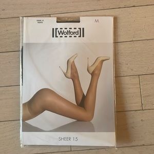 Wolford sheer black tights